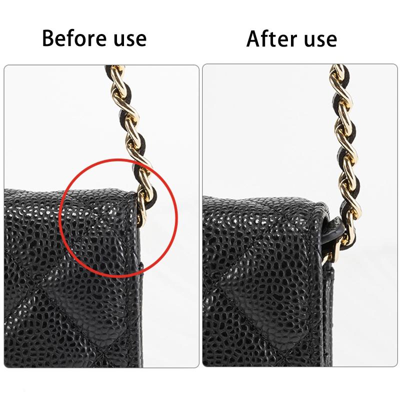 EverToner Purse WOC Metal Buckle Corner Guards, Felt Base Shaper Saver and Anti-wear Sheet for Wallet On Chain Bags