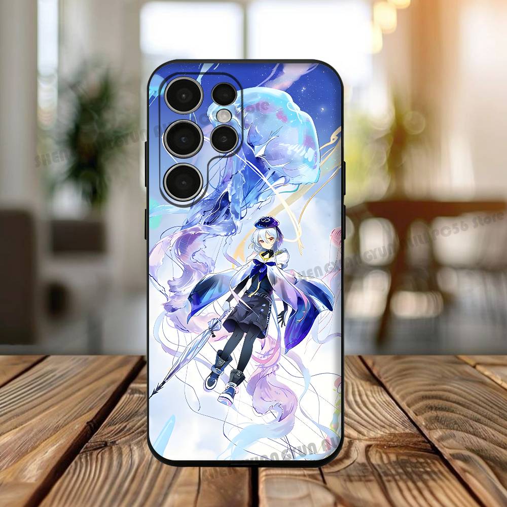 

Game A-Arknights M-Mizuki Phone Case For Samsung S24,25,23,22,21,20 Plus Ultra 5G Lite Shockproof Cover Samsung S235G