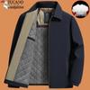Woodpecker Men's 2025 Autumn/Winter Thickened Cotton Jacket for Middle-aged & Elderly