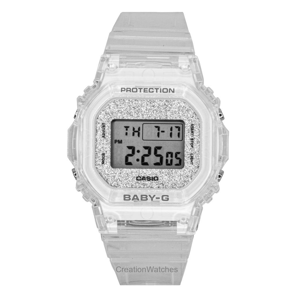 

Casio Baby-G Digital Transparent Resin Strap Quartz BGD-565GC-7 100M Women s Watch серый