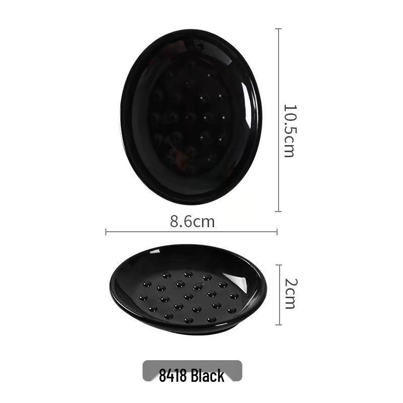 Jiabao Nordic Black Acrylic Bathroom Soap Dish