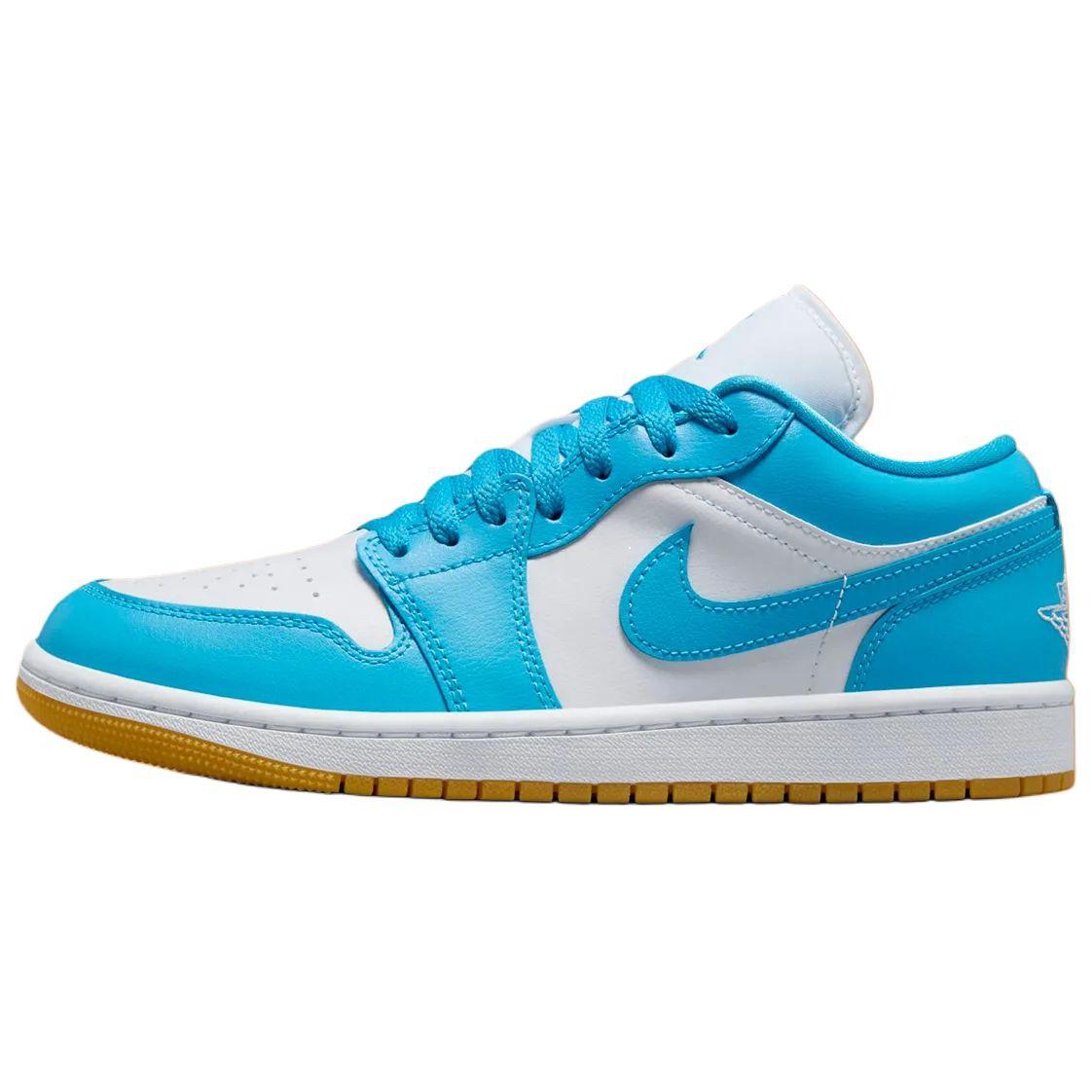

Air Jordan 1 Low Dark Powder Blue Gum Женские кроссовки Белый Gum-Светло-коричневый DC0774-104 36