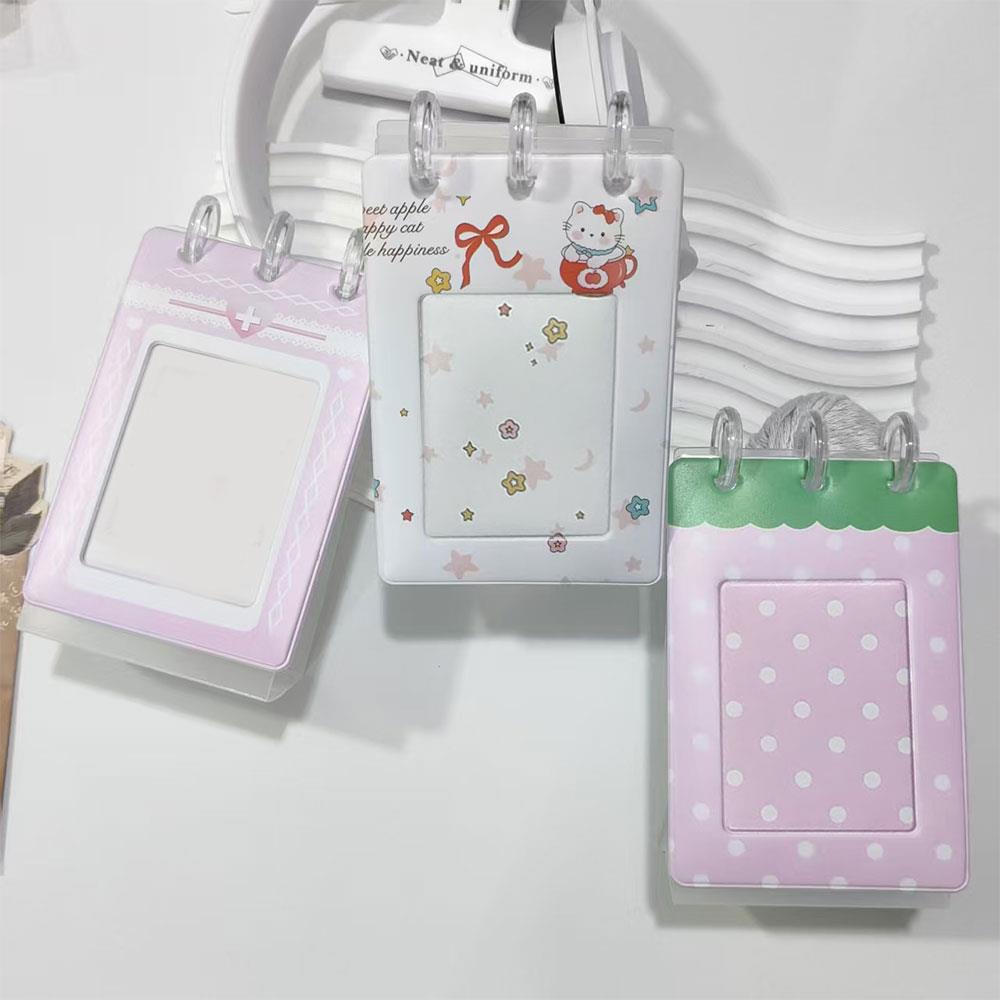 3-inch Small Card Photo Holder Desktop Desk Calendar Photo Album Decoration Loose-leaf Idol Photo Storage Album Postcard Collect