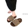 Plush House Slippers for Women New Open Toe Soft Sole Fuzzy Home Shoes Woman Winter Cozy Warm Indoor Floor Slippers Womens Shoes