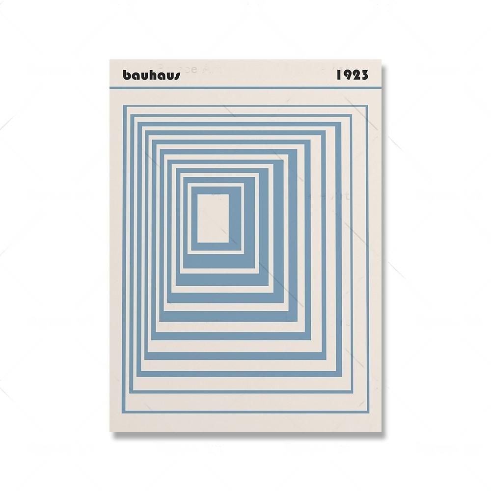 Sky Blue Bauhaus Line Matisse Picasso Wall Art Canvas Painting Nordic Posters And Prints Wall Pictures For Living Room Decor