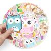 50 Owl Doodle Personalized Cartoon Children's Creative DIY Skateboard Suitcase Stickers Waterproof