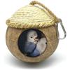 Lovebird Cockatiel Hanging Natural Coconut Woven Straw Warm Bird Bed Parrot Toy Tent House Hammock