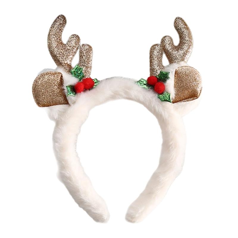 Рождественский обруч для волос Омела Костюм для караоке-вечеринки Рождественская повязка на голову с омелой