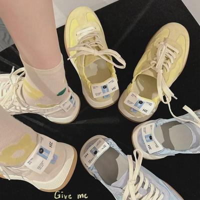 "Langui" Ballet Series - Women's Soft-Soled Breathable White Sports Training Shoes, 2025 Summer Collection