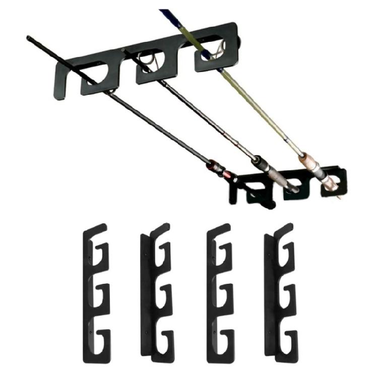 Space Saving Fishing Pole Storage Wall Ceiling Rod Rack Holds 6 Rods Rod Holder