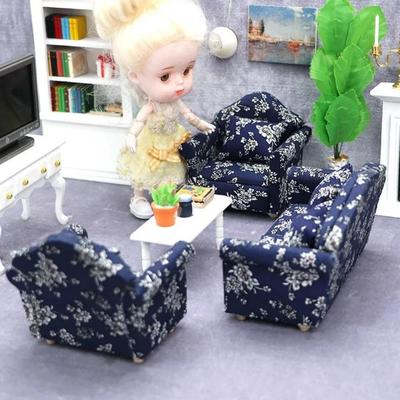 8*6.5*7.5cm 1:12 Dolls Sofa Pillows Set Mini Miniature Doll House Accessories  Children Toys Gift
