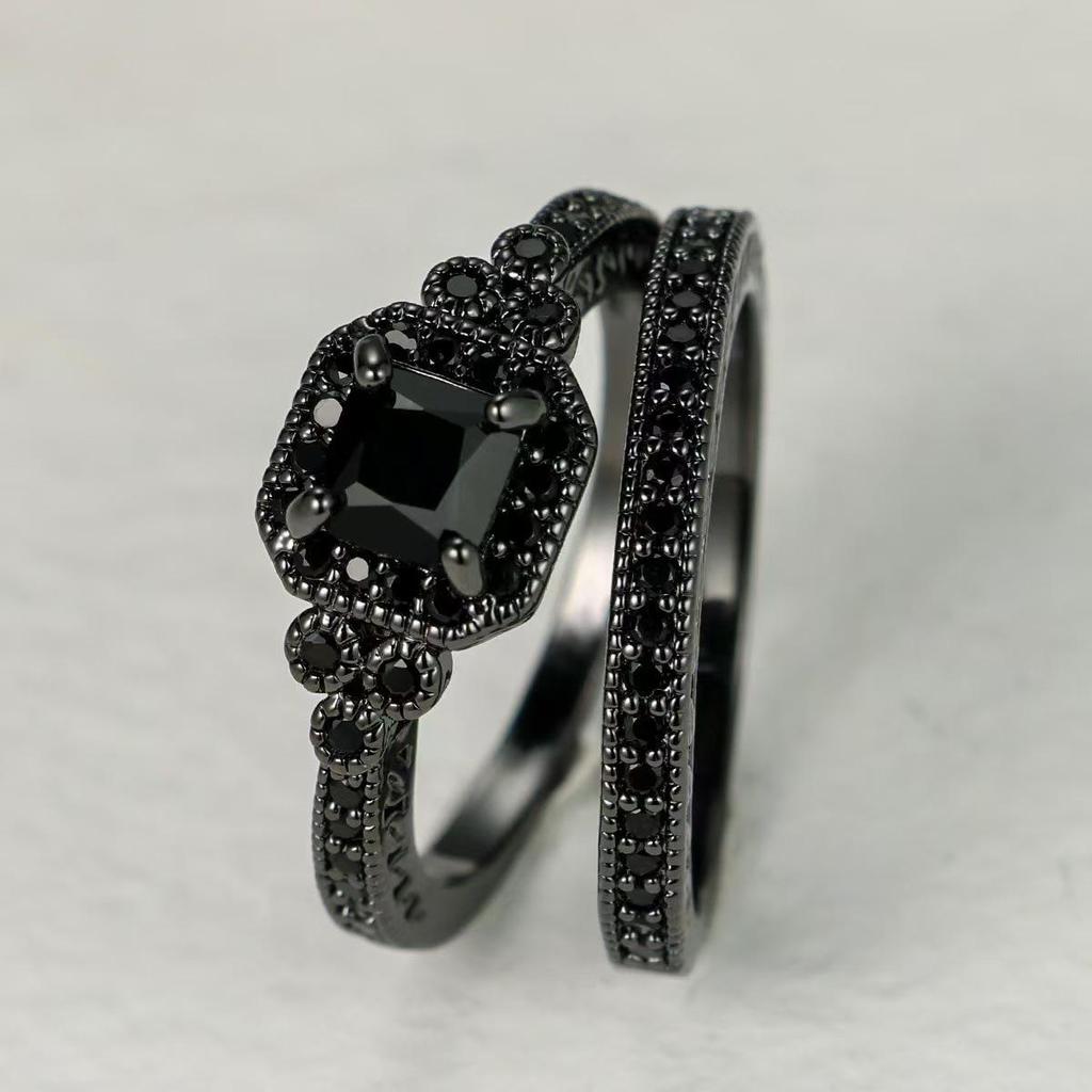 SHEIN Dazzling Moissanite Minimalist Stackable Ring - European & American Fashion Jewelry