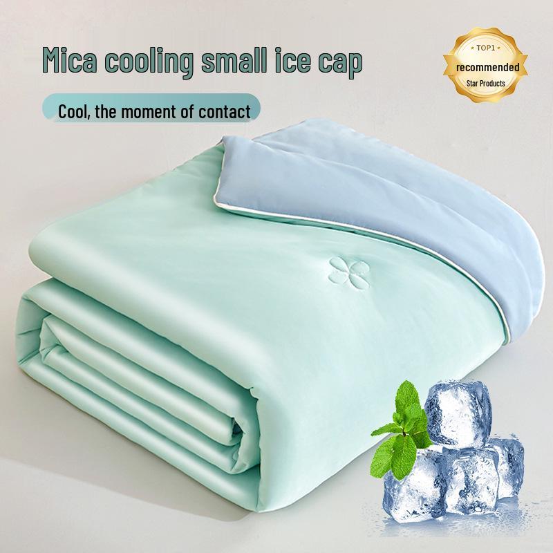 

Cooling Air Conditioning Summer Comforter - Silky Soft, Machine Washable, Single/Double, Perfect for Naked Sleep 100x150cm A-grade Cooling Silk
