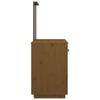 Makeup Table Honey Brown 95 x 50 x 134 cm Solid Pine Wood