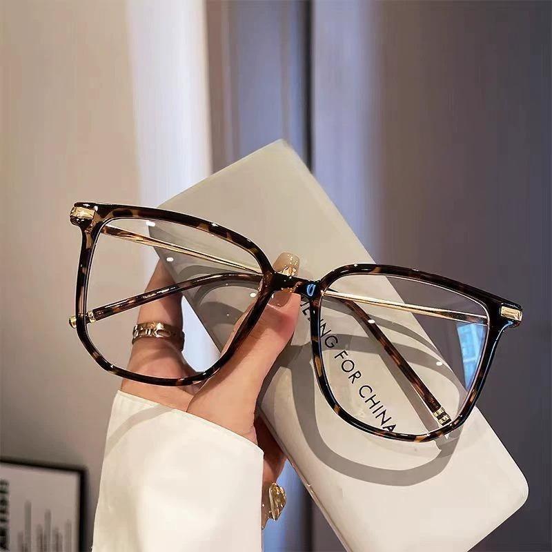 High Definition Anti Blue Light Leopard Print Oversized Reading Glasses Far Sight Eyeglasses New Presbyopic Eyeglasses for Woman0-+4.0