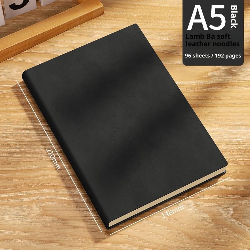 Vintage A5 Leather Notebook With Personalized Soft Cover For Business Meetings And College Life