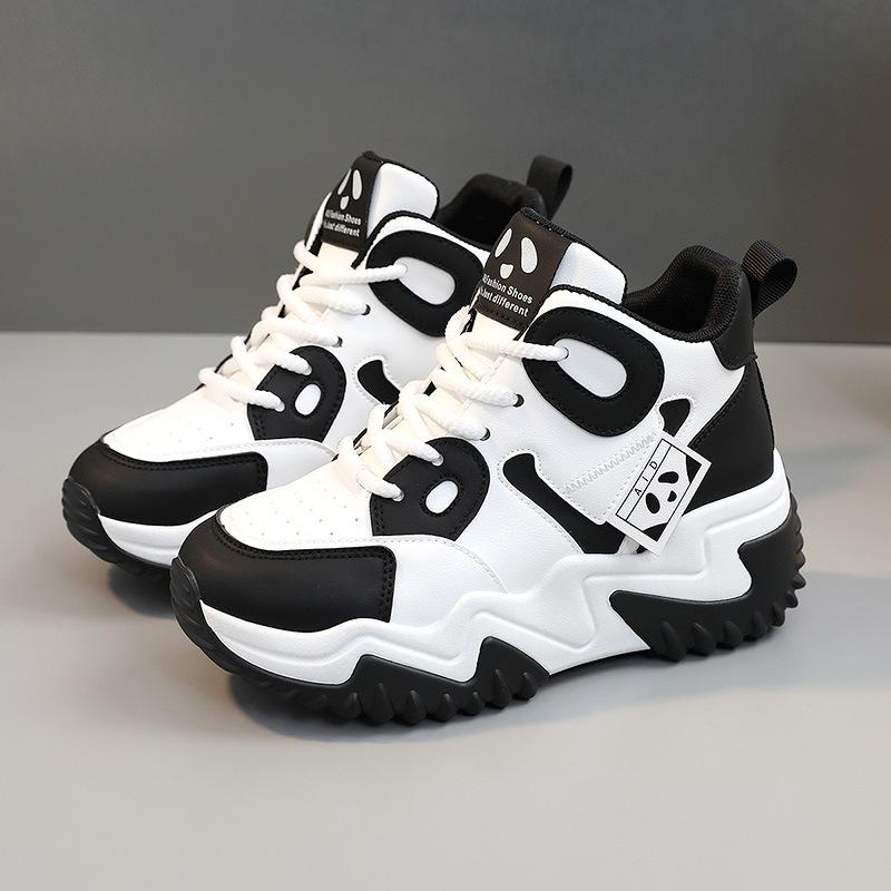 

Jc9902 Стелька, увеличивающая рост, с рисунком панды, обувь для папы, кроссовки в корейском стиле, новые осенне-зимние повседневные туфли в тон, женская обувь 40