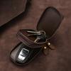 General Motors Key Case Multifunctional Double Zipper Car Key Bag First Layer Cowhide Key Leather Case Retro Waist Hang