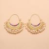 Bohemian Retro Elegant Geometric Earrings: Trendy European & American Style with Exaggerated Personality