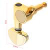 6pcs 40 / 41 Inch Folk Guitar Tuning Pegs 3R+3L All Closed Machine Heads Tuners Gold Black Optional