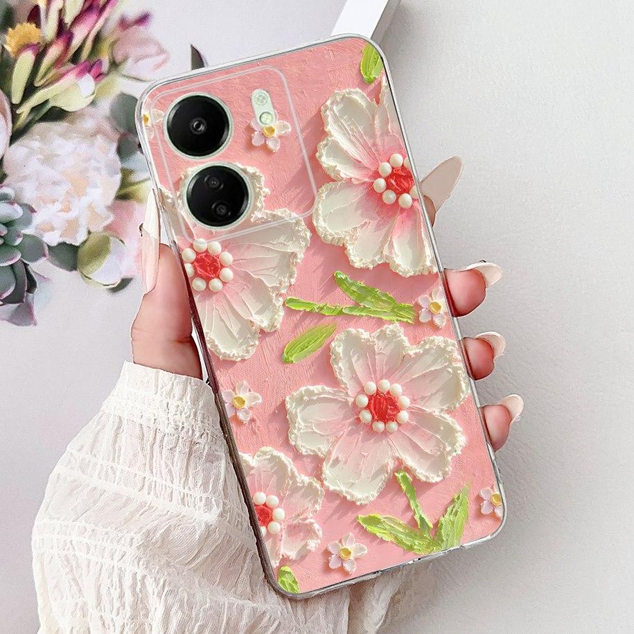 For Xiaomi Poco C65 Case Poco C75 Cover Fashion Butterfly Soft Silicone Capa Phone Back Cover For Xiomi Poco C65 C75 C 65 Bumper