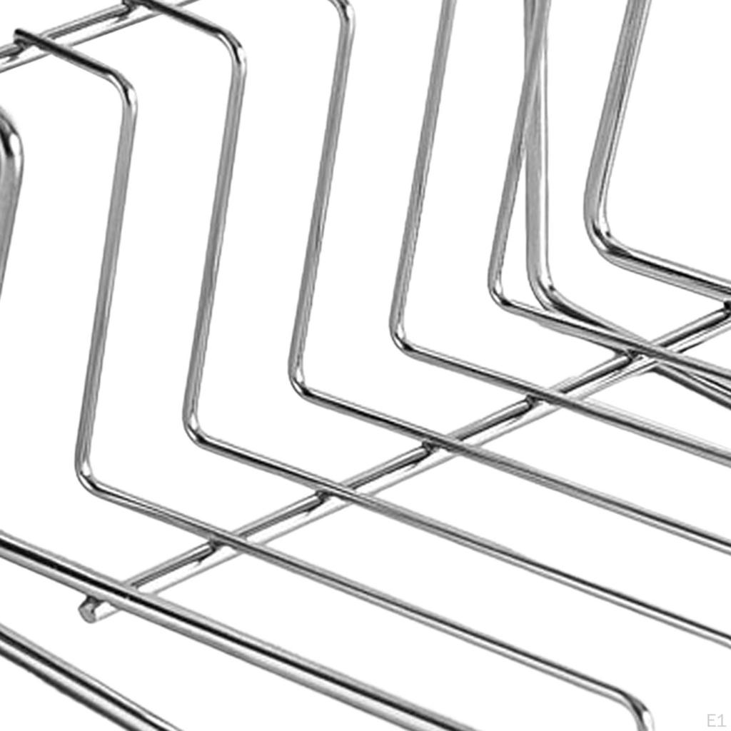 Compact Dish Drying Rack Stainless Steel Organizer for Kitchen and Dining