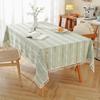 Tassel Hollow Tablecloth Striped Simple Dining Table Cloth Coffee Table Cloth Tablecloth Rectangular Living Room Household Cover Towel