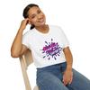 Party Time Print Tee Shirt, Positive Vibes Lightweight T-Shirt for Casual