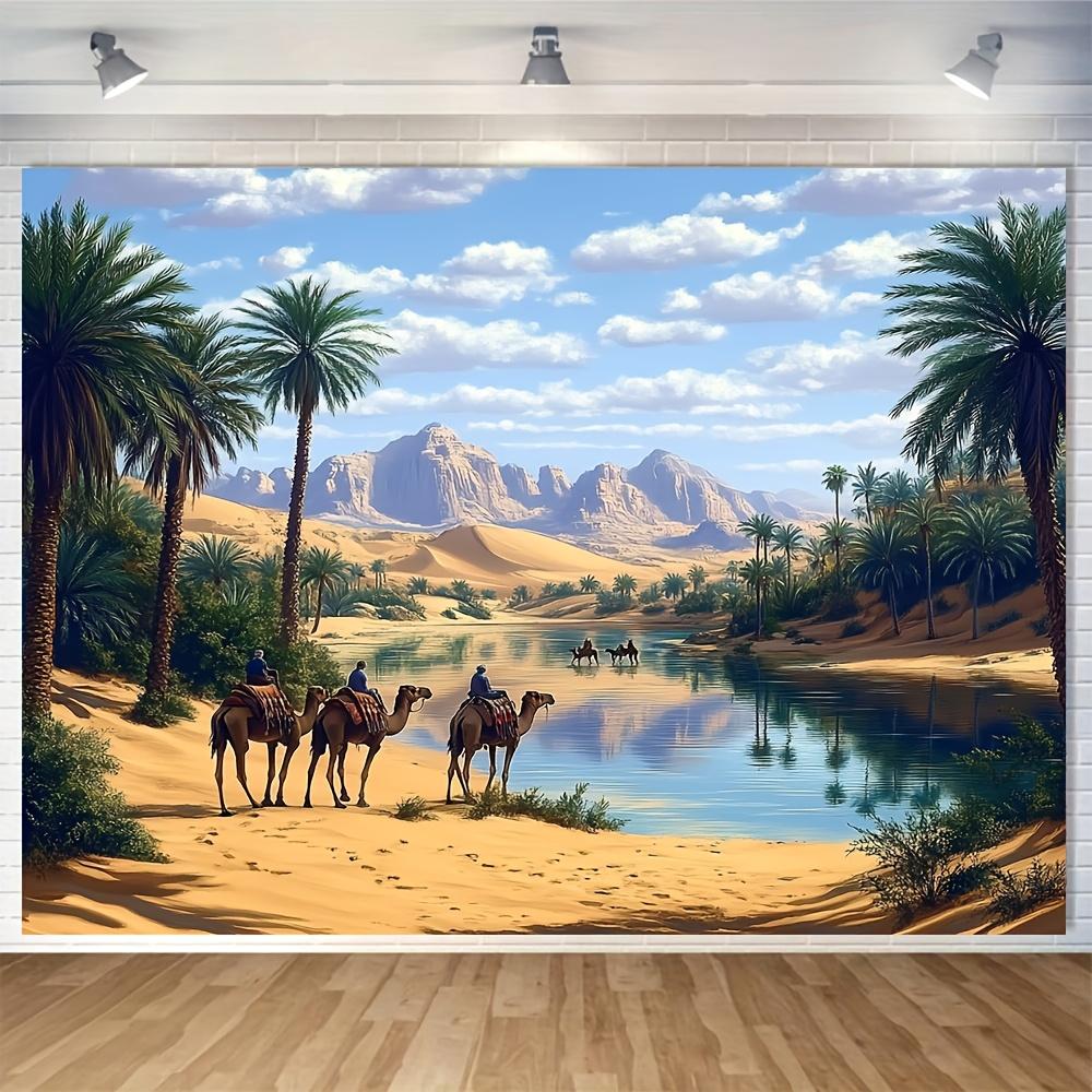 2D plane 1 Moroccan arch and desert oasis suitable for portraits and candy stores