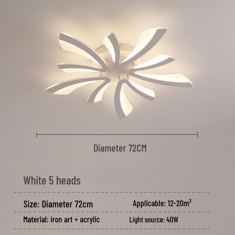 Cross-Border LED Creative Ceiling Light for Living Room & Bedroom - Modern, Simple, Acrylic Design