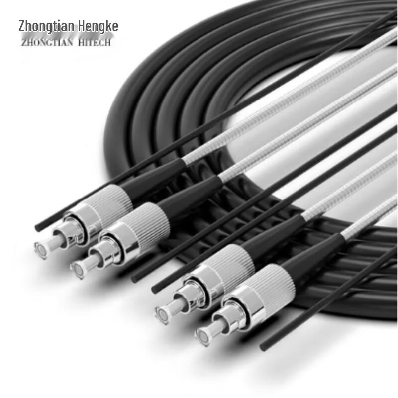 

Qishao 50m Armored Single-Mode Dual-Core FC-FC Fiber Optic Patch Cord