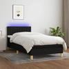VidaXL Slat Bed Base with Mattress and LED, Upholstered Bed, Single Bed, Adult Bed for Interior Bedroom, 3133831