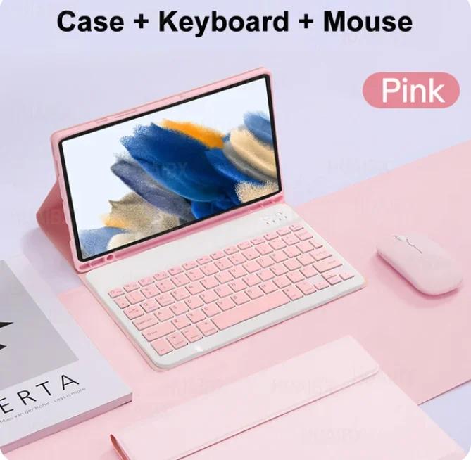 

For Samsung Galaxy Tab A9 8.7 Inch Tablets Keyboard Case Detachable Keyboard Cover for Samsung Tab A9 SM-X110/X115/X117 Funda Portuguese Keyboard
