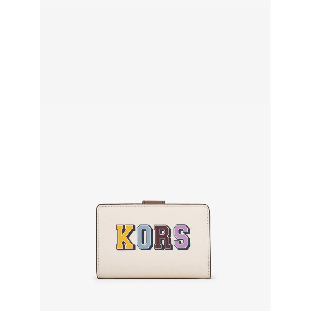 

MICHAEL KORS [Специальная цена] JET SET TRAVEL Компактный кошелек на молнии, средний размер 35F3GTVF6L2605 Светло-кремовый мульти