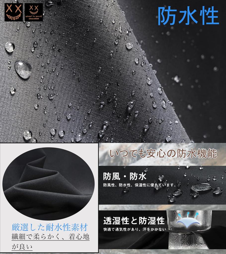 Anorakstorlekar Perfekta för Utomhusbruk och Vandring [uptoyou] Herrparkas, Vattenavvisande, Vindtät, Lättviktig, Höst/Vinter Ytterkläder, S-3XL,