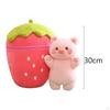 Adorable Reversible Strawberry Animal Plushie Gift for Kids And Adults
