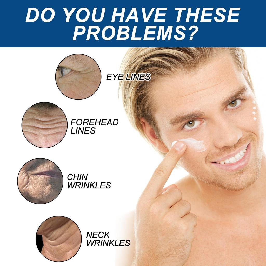 Erkekler İçin Kırışıklık Karşıtı Krem Yüz ve Boyun Kırışıklıklarını Giderir Sıkılaştırıcı Nemlendirici Cilt Retinol Yüz Kremi Yaşlanma Karşıtı Yüz Bakımı