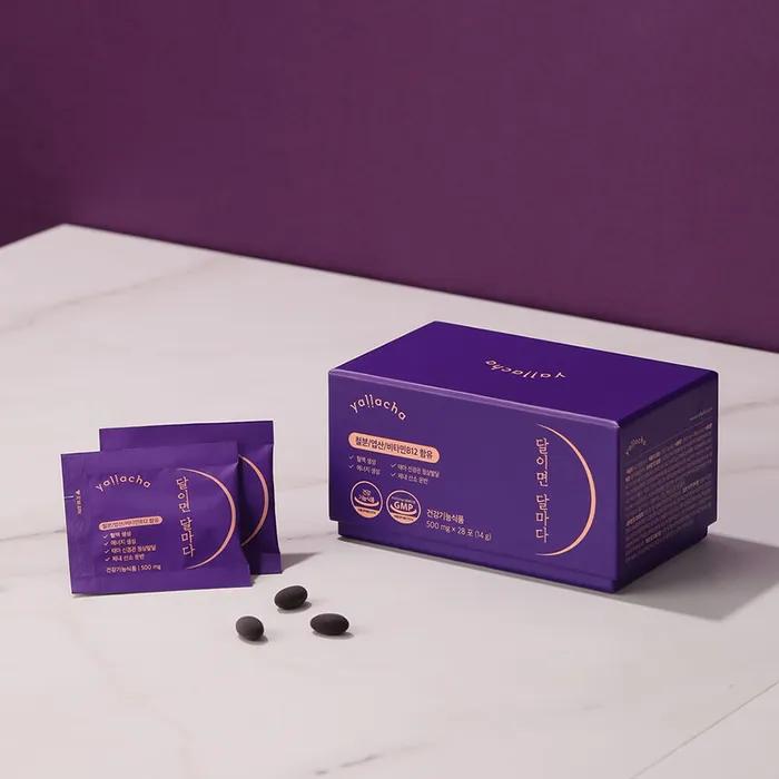 

Жувальна залізовмісна добавка зі смаком винограду Щомісяця