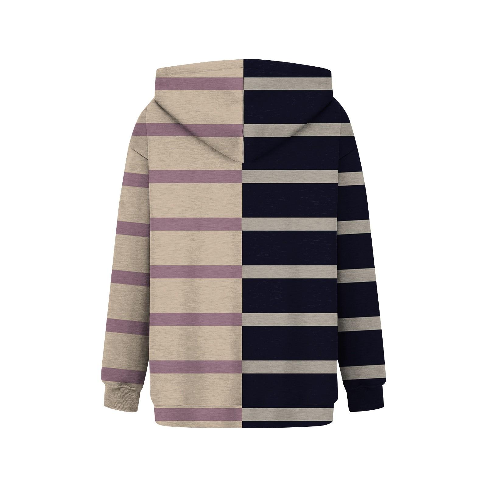 Женские толстовки с капюшоном большого размера с длинным рукавом с принтом — фото 4