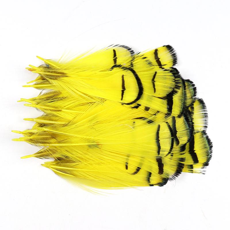 10pcs Lady Amherst Feather Tippet Nymph Wet Streamer Wing Tag Tail Fly Tying Material Salmon Steelhead Fishing Fly Tying