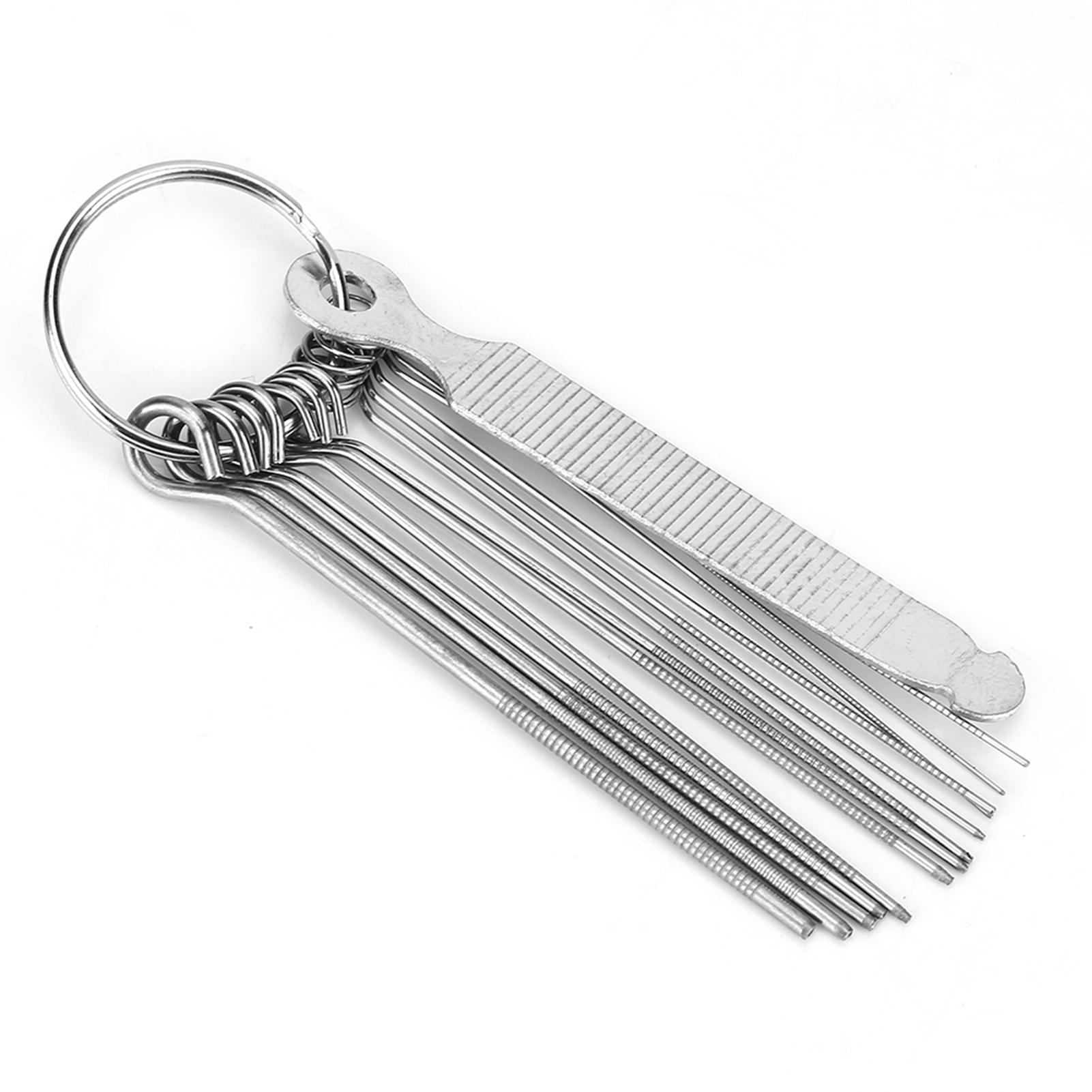 

Напильники для седла для гитарного мостика, набор из 13 игл, набор инструментов, аксессуары для укулеле