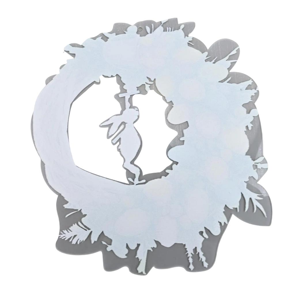 For Spring Acrylic Easter Flower Wreath for Home and Special Events Decor