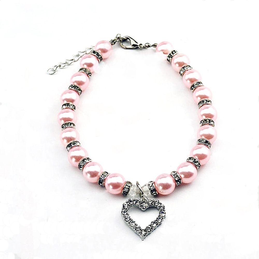 Elegant Pearl Necklace Cat and Dog Jewelry Pet Accessories Pendants Necklaces Collar Pet Collar