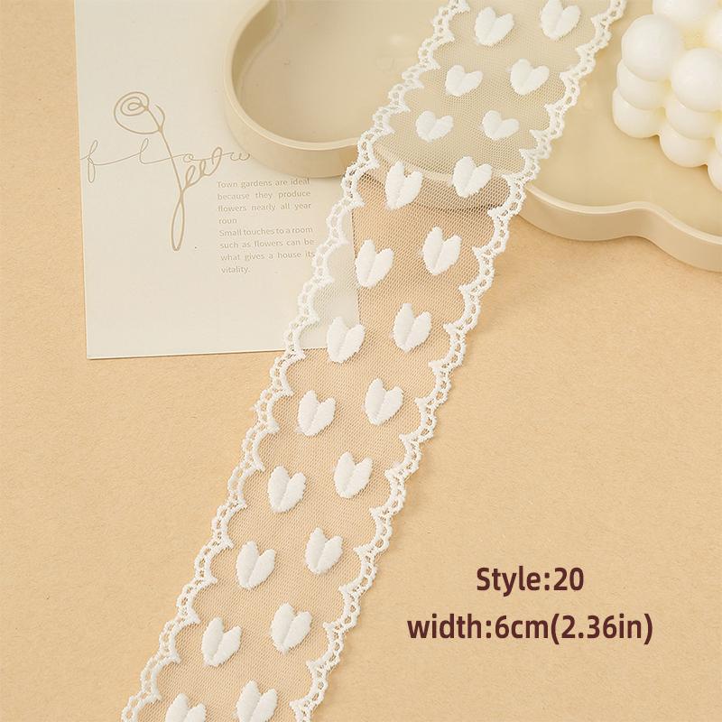 1Yards 4cm-8.5cm Wide Lace Fabric Ribbon Trim DIY Craft Clothing Sewing Supplies Curtains Tablecloths Decor Hair Bow Accessory