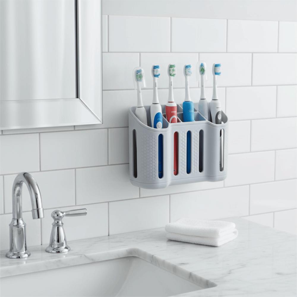 Wall Mounted Storage Rack Partition Storage Bathroom Organizer Toothpaste Holder Dormitory