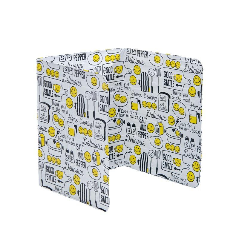 Faltbarer Küchen-Ölspritzschutz: Hitzebeständige, spritzwassergeschützte, wasserdichte Aluminiumfolienplatte für Herd und Arbeitsplatte