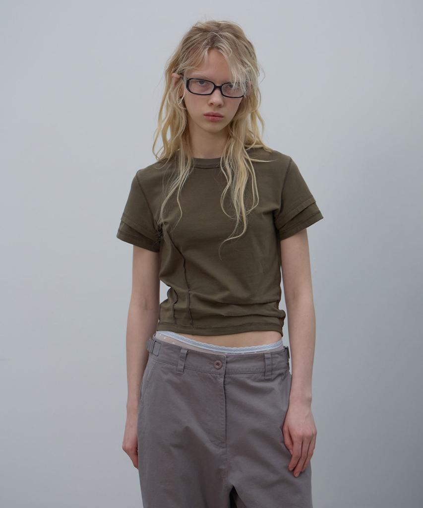 LCDC™ Raw Seam Top (Khaki)