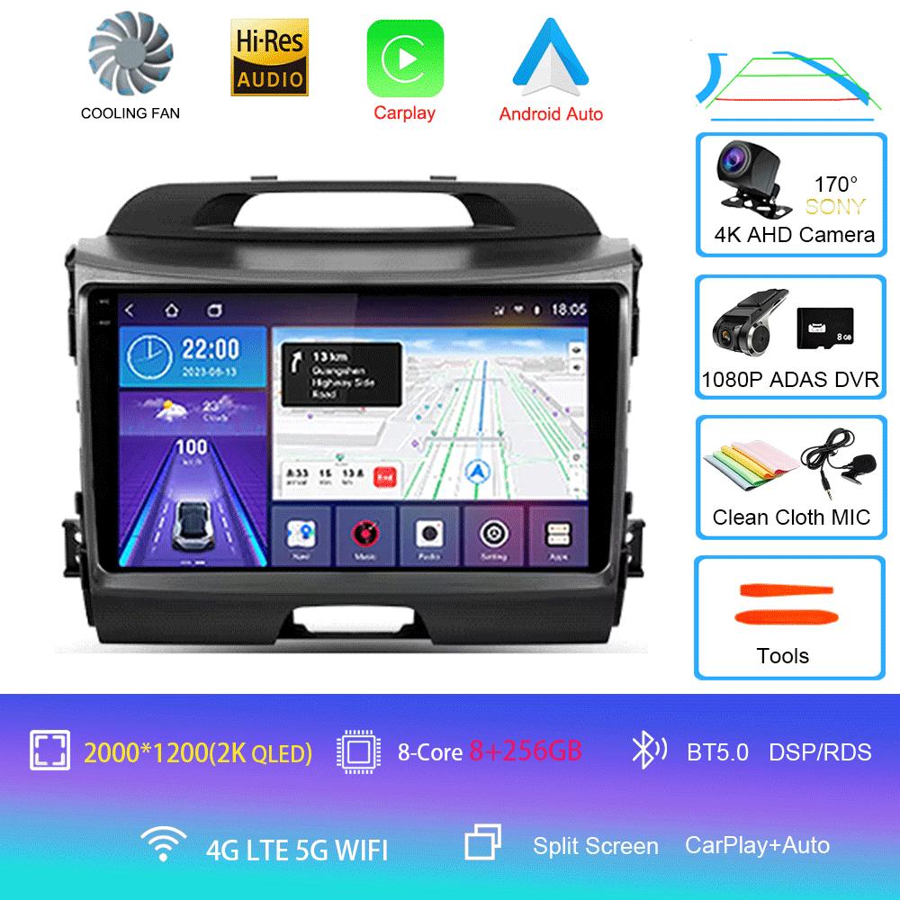 Android 14 Car Radio For Kia Sportage 3 SL 2010 - 2016 Multimedia Video Player Navigation GPS No 2din 2 din dvd
