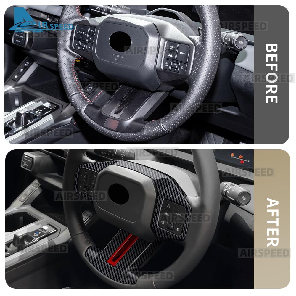 Premium Steering Wheel Decoration Frame For Toyota RAV4 2026-2027 Car Interior Accessories Kit Universal LHD RHD