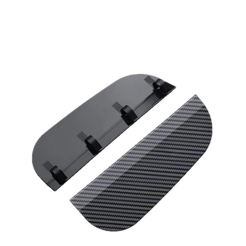 Carbon Fiber Rearview Mirror Rain Shield - Reflective, Rainproof, and Dustproof Eyebrow Cover
